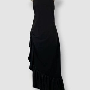 Jewel Badgley Mischka Asymmetrical Black Dress